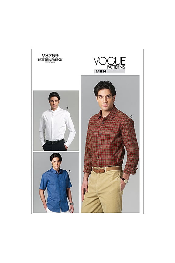 Men's Shirt-MXX (40-42-44-46) -*SEWING PATTERN*