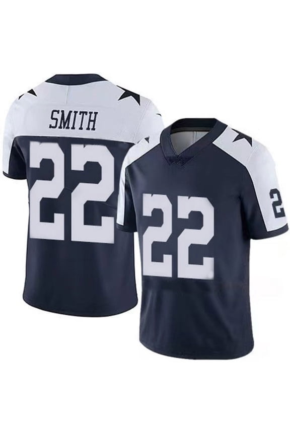 Men's Shirt NO.22 Smith Jersey T-Shirts Classic Name Number Tee-Navy02-S