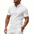 thumbnail image 1 of Men's Shirt, Relaxed Fit Golf for Men, Casual Short Sleeve Button-Down Top, Breathable Loose Fit Casual Wear, 1 of 9