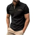 thumbnail image 1 of Men's Shirt, Short Sleeve Casual Shirt with Collar, Breathable and Versatile for Daily Wear, 1 of 4