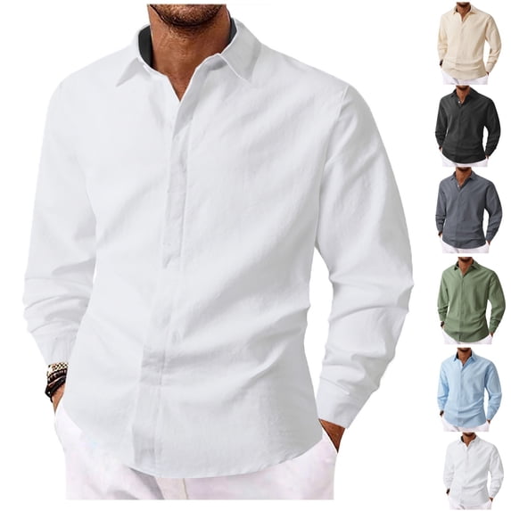 Men's Shirts Casual Fashion Long Sleeves Button Down Shirt Lightweight Comfortable Business Vacation Tops