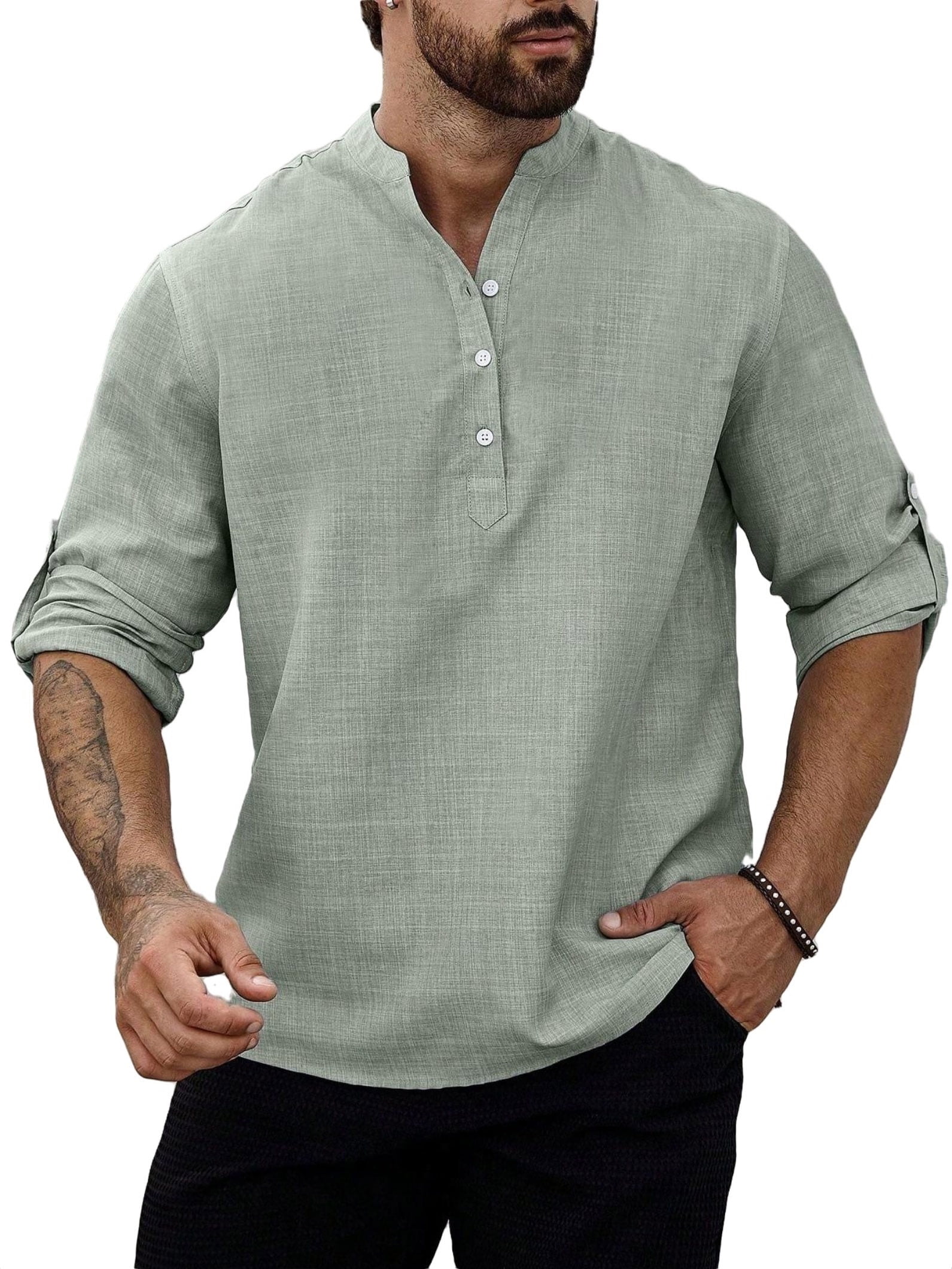 トップス PHEENY standard over shirt green スタイリングの主役シャツ【PHEENY】standard over shirt