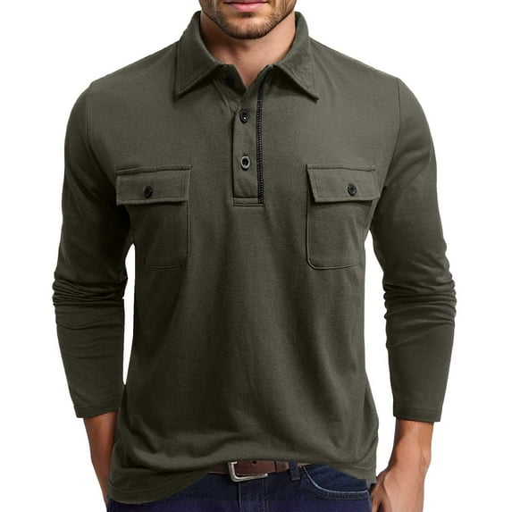 Men's Shirts Casual Slim Fit Tops with Chest Pocket for Everyday Wear and Comfortable Outdoor Activities Mens T-Shirts Big and Tall Packs with Pockets 6 Pack