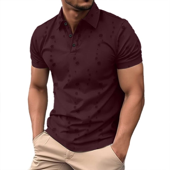 Men's Shirts Casual Stylish Lightweight Breathable Athletic Performance Tops Ideal for Summer Wear Mens T-Shirts No Pockets V Neck Black Brown T Shirts Short Sleeve