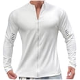 thumbnail image 1 of Men's Shirts Long Sleeve Compression Shirts for Men - Mens Full Zip Running Shirt Fleece Lined Moisture Wicking Athletic Tshirt, 1 of 8