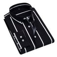 thumbnail image 1 of Men's Shirts Multi-Color Classic Long Sleeve Slim Fit Casual Shirts Business Formal Office Outfits Button Down Shirts, 1 of 1