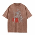 thumbnail image 1 of Men's Shirts Short Sleeve T Shirt Under $5 Fashionable and Comfortable T-shirt Personalized Batik Washed Top, 1 of 2