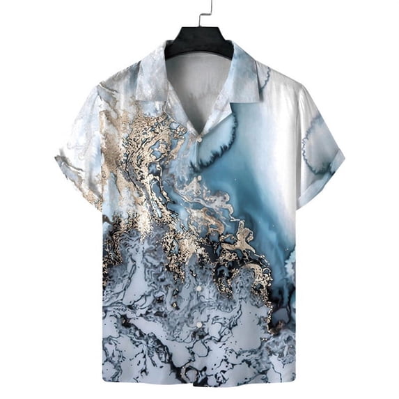 Men's Shirts Summer Cool Casual 3d Print Sunset Beach Shirts Lapel Short Sleeve Shirt Street Tops Men Women Clothes
