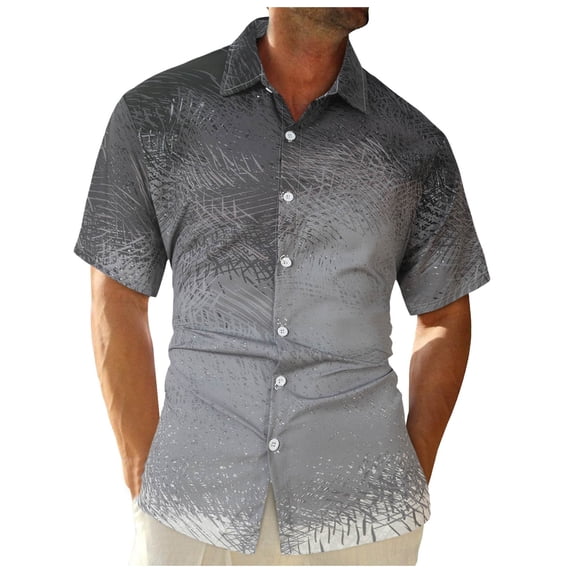 Men's Shirts Summer Hawaiian Shirt Trendy Floral Button Down Summer Beach Shirts Plus Size Hawaiianss Short Sleeve Summer Tropical Beach Tops 2026