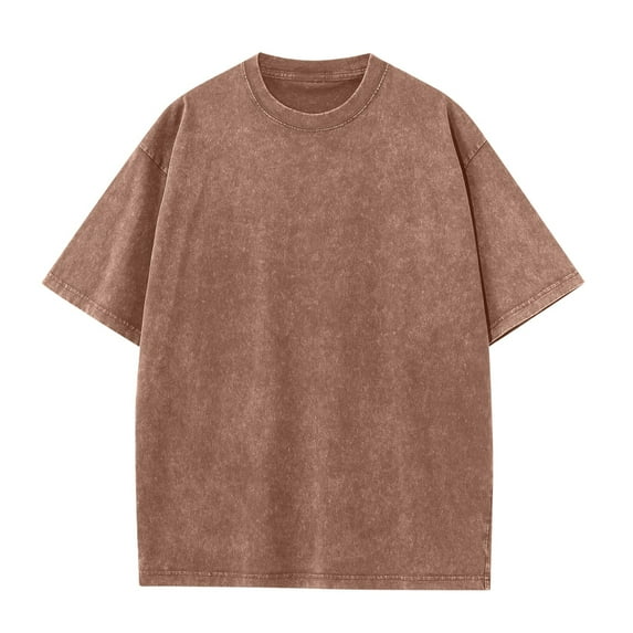 Men's Short Sleeve T-Shirts Under $10 Casual Solid Color Comfort Fit for Everyday Wear