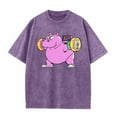 thumbnail image 1 of Men's Short Sleeve Graphic Tee Under $10 100% Cotton Batik Print Washed T-Shirt Fashion Comfortable Fit, 1 of 2