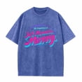 thumbnail image 1 of Men's Shirts Under $3 Graphic Tee Cotton Fashionable and Comfortable Short Sleeved T-shirt Personalized Batik Washed Top, 1 of 2