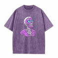 thumbnail image 1 of Men's Shirts Under $3 Graphic Tee Cotton Fashionable and Comfortable Short Sleeved T-shirt Personalized Batik Washed Top, 1 of 2