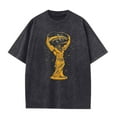 thumbnail image 1 of Men's Shirts Under $5 Graphic Tee Fashionable and Comfortable Short Sleeved T-shirt Personalized Batik Washed Top, 1 of 2