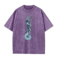 thumbnail image 1 of Men's Shirts Under $5 Graphic Tee Fashionable and Comfortable Short Sleeved T-shirt Personalized Batik Washed Top, 1 of 2