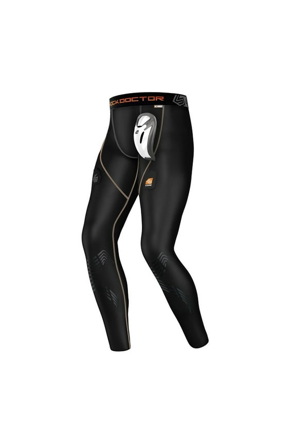 Adult Men's Core Compression Hockey Pants - BioFlex Cup, Sock Tabs (X-Large)