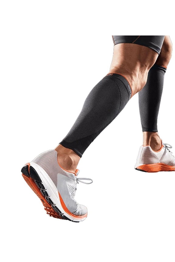 Men's Shock Doctor 725 SVR Recovery Compression Calf Sleeves (Black XL)
