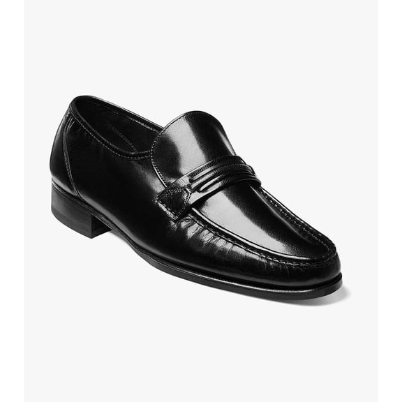Florsheim Como Men's Moc Toe Loafer, Black, 8.5 3E