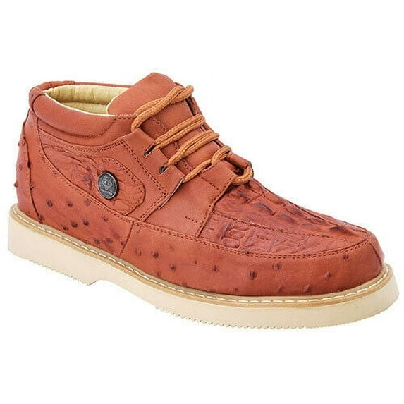 Men's Shoes Leather Print Ostrich.caiman Casual. Zapato Imitacion Avestruz/caiman de Piel