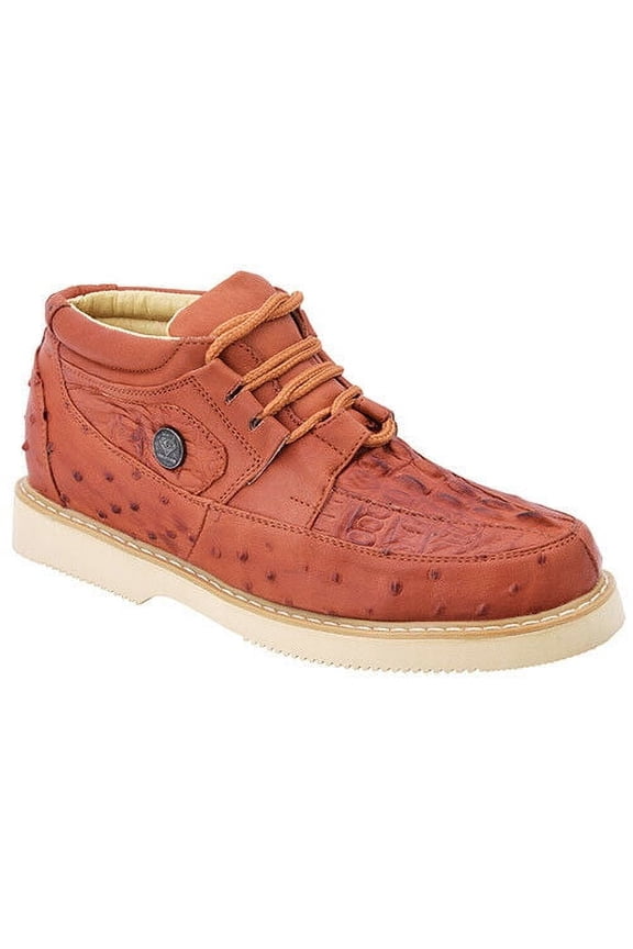 Men's Shoes Leather Print Ostrich.caiman Casual. Zapato Imitacion Avestruz/caiman de Piel