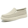 thumbnail image 1 of Men's Shoes Summer Casual Shoes One Foot Stirrup Walking Breathable Soft Bottom Not Tired Feet Old Cloth Shoes Men 7.5 Beige, 1 of 7