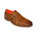 thumbnail image 1 of Men's Shoes The Cuban L TAYNO Leather Cap Toe Loafer Cognac, 1 of 8