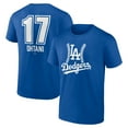 thumbnail image 1 of Men's Shohei Ohtani Royal Los Angeles Dodgers Fastball Player Name & Number T-Shirt, 1 of 3