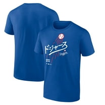Men's Shohei Ohtani Royal Los Angeles Dodgers Japanese Letters T-Shirt