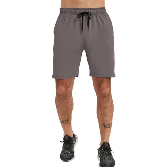 Men's Short Athletic Light-Weight Breathable Stretch Quick Drying Gym Workout Shorts with Pockets Limestone XL