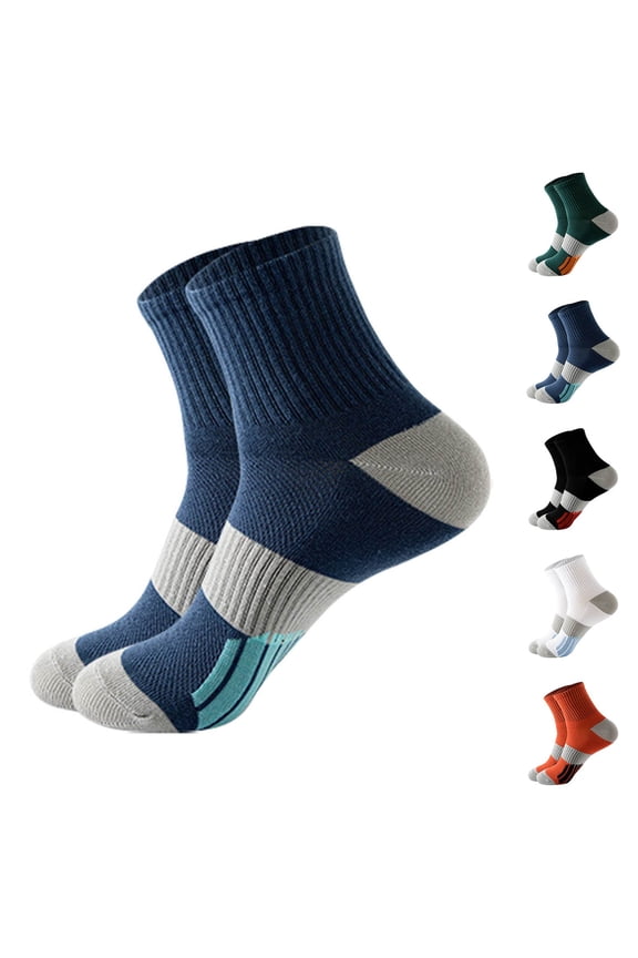 Men's Short Basketball Socks Single Pair Colorful Breathable Athletic Ankle Sock