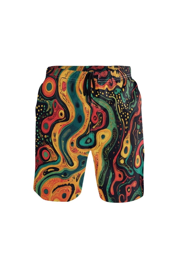 Men's Short Pants Beach Pants Men's Beach Shorts Short Pants Quick Drying Pants Lightweight and Breathable Fashionable and Unique L Color Seamless River