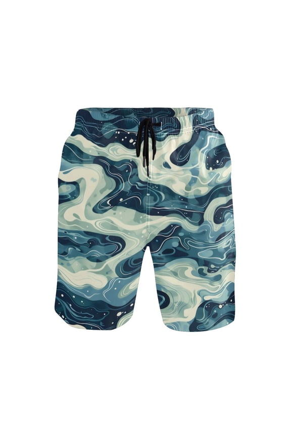 Men's Short Pants Beach Pants Men's Beach Shorts Short Pants Quick Drying Pants Lightweight and Breathable Fashionable and Unique XL Green River