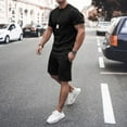 thumbnail image 1 of Men's Short Sets Two Piece Outfits Men's T Shirts Short Sleeve & Shorts Summer Outfit Beach Outfits Men's Clothing Sets, 1 of 6