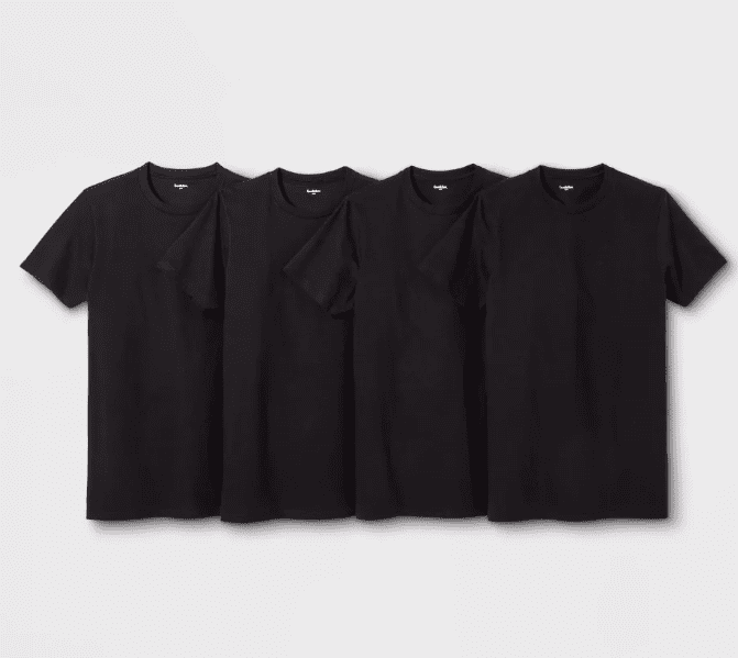 Men's Short Sleeve 4pk Crewneck T-Shirt - Goodfellow & Co ™