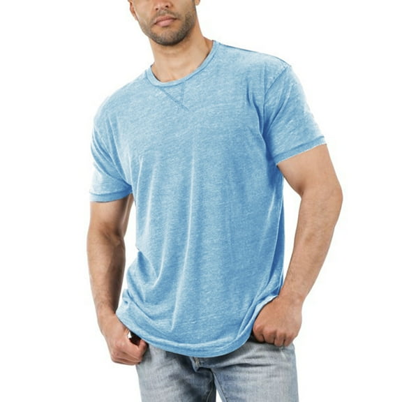 Men's Short Sleeve Basic T-Shirts Casual Crew Neck Summer Tops