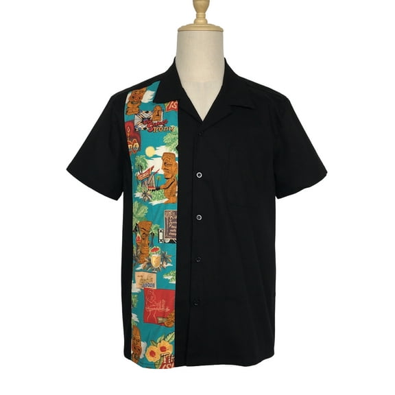 Men's Short Sleeve Contrast Pattern Printed Personalized Shirts