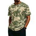 thumbnail image 1 of Men's Short Sleeve Control Hunting Camouflage T-Shirt with Henley Neck, 1 of 5