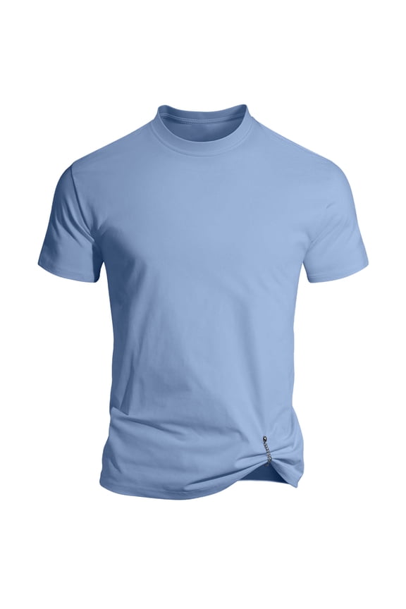 Men's Short Sleeve Cool Dry Slim Fit Base Layer Undershirt Breathable Stretch Mesh Panel Gym Running Workout Tees