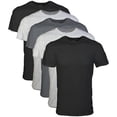 thumbnail image 1 of Gildan Men's Crew T-Shirts, Black/Sport Grey/Charcoal, Large, 1 of 6
