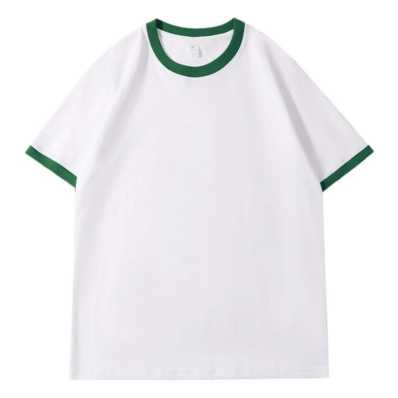 Men's Short Sleeve Crew Neck Basic T-Shirt Comfortable Casual Tee for Everyday Wear Lightweight Breathable Blend Mens T-Shirts Summer Lightweight Tee Tops