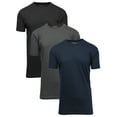 thumbnail image 1 of Men's Short Sleeve Crew Neck Cotton Blend Classic Tee (S-3XL) 3 Pack, 1 of 7