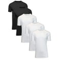 thumbnail image 1 of Men's Short Sleeve Crew Neck Cotton Blend Classic Tee (S-3XL) 5 Pack, 1 of 7