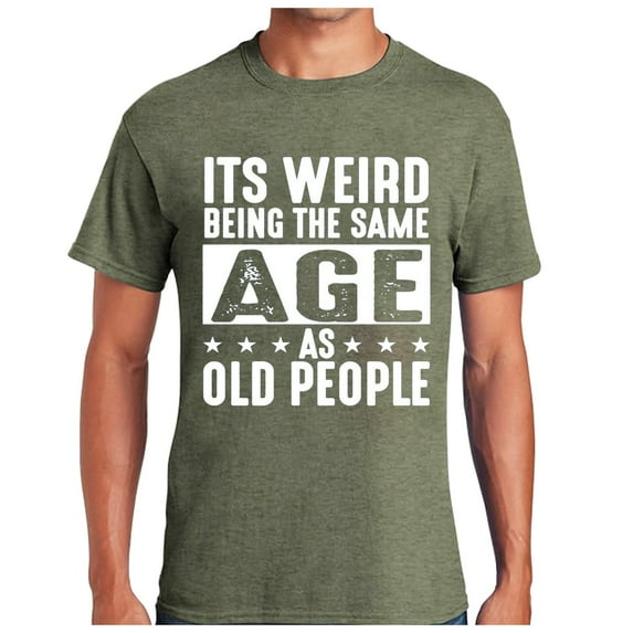 Men's Short Sleeve Crew Neck Shirts Summer Novelty Letter Graphic Print Tee Shirts Casual Regular Fit Pullover Tops