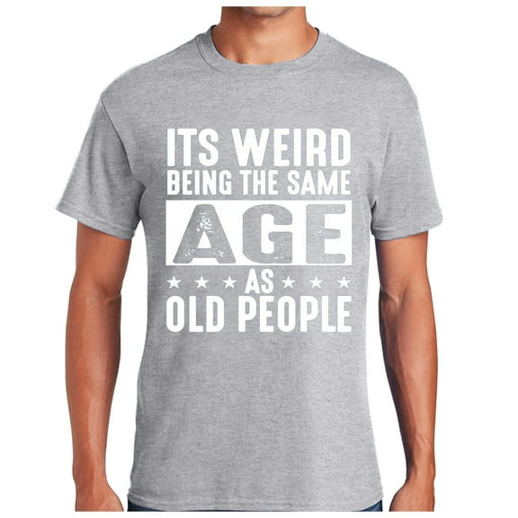 Men's Short Sleeve Crew Neck Shirts Summer Novelty Letter Graphic Print Tee Shirts Casual Regular Fit Pullover Tops