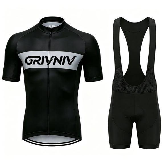 Men's Short Sleeve Cycling Jersey & Padded Shorts Set Quick Dry Breathable Moisture Wicking 4D Padding for MTB Road Bike Outdoor Sports