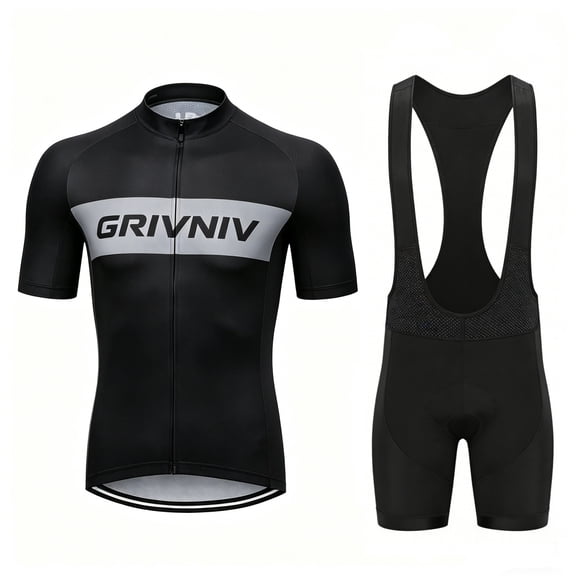 Men's Short Sleeve Cycling Jersey & Padded Shorts Set Quick Dry Breathable Moisture Wicking 4D Padding for MTB Road Bike Outdoor Sports