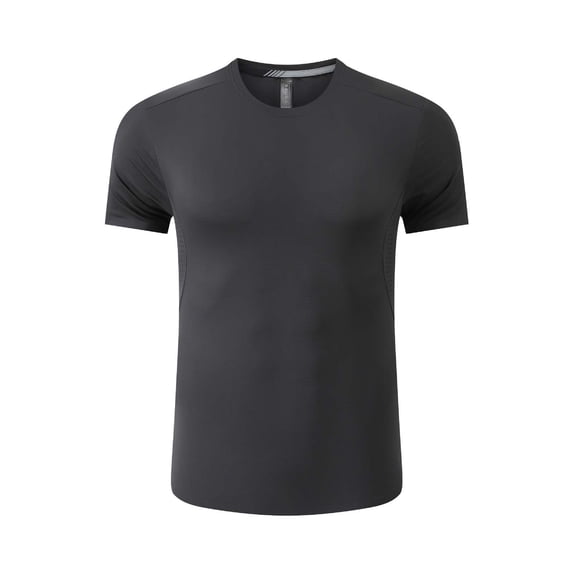 Men’s Short Sleeve Dry Fit T-Shirts Lightweight Breathable Seamless Workout Tees Solid Color Casual Athletic Shirts Size M-3XL