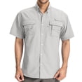 thumbnail image 1 of Men's Short Sleeve Fishing Shirts Sun Protection UV Hiking Cooling Quick Dry Shirts for Summer Beach Casual Tops, 1 of 11