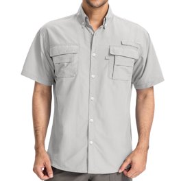 Alimens Gentle Men's Short Sleeve Workmanship Fishing Shirt