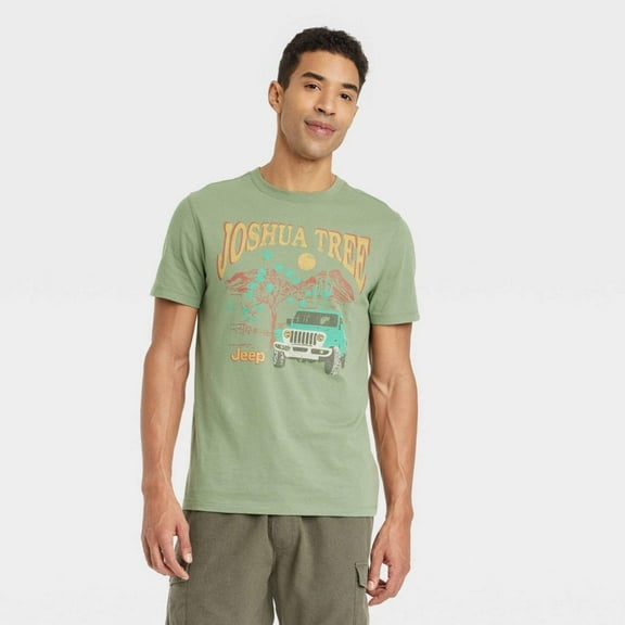 Men's Short Sleeve Graphic T-Shirt - Goodfellow  Co™ Tree Green L